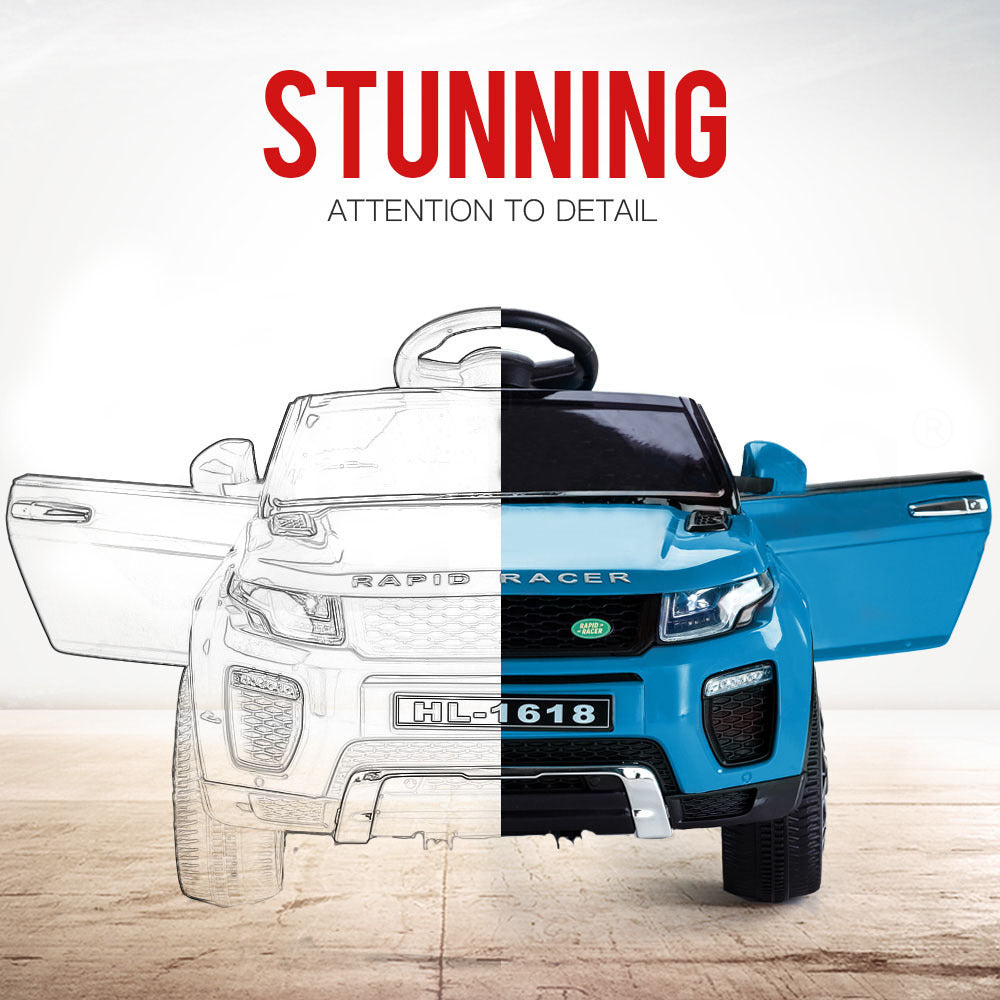 ROVO KIDS Ride-On Car Electric Battery Childrens Toy Powered w/ Remote 12V Blue - Cosy Abode