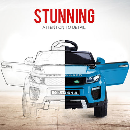 ROVO KIDS Ride-On Car Electric Battery Childrens Toy Powered w/ Remote 12V Blue - Cosy Abode