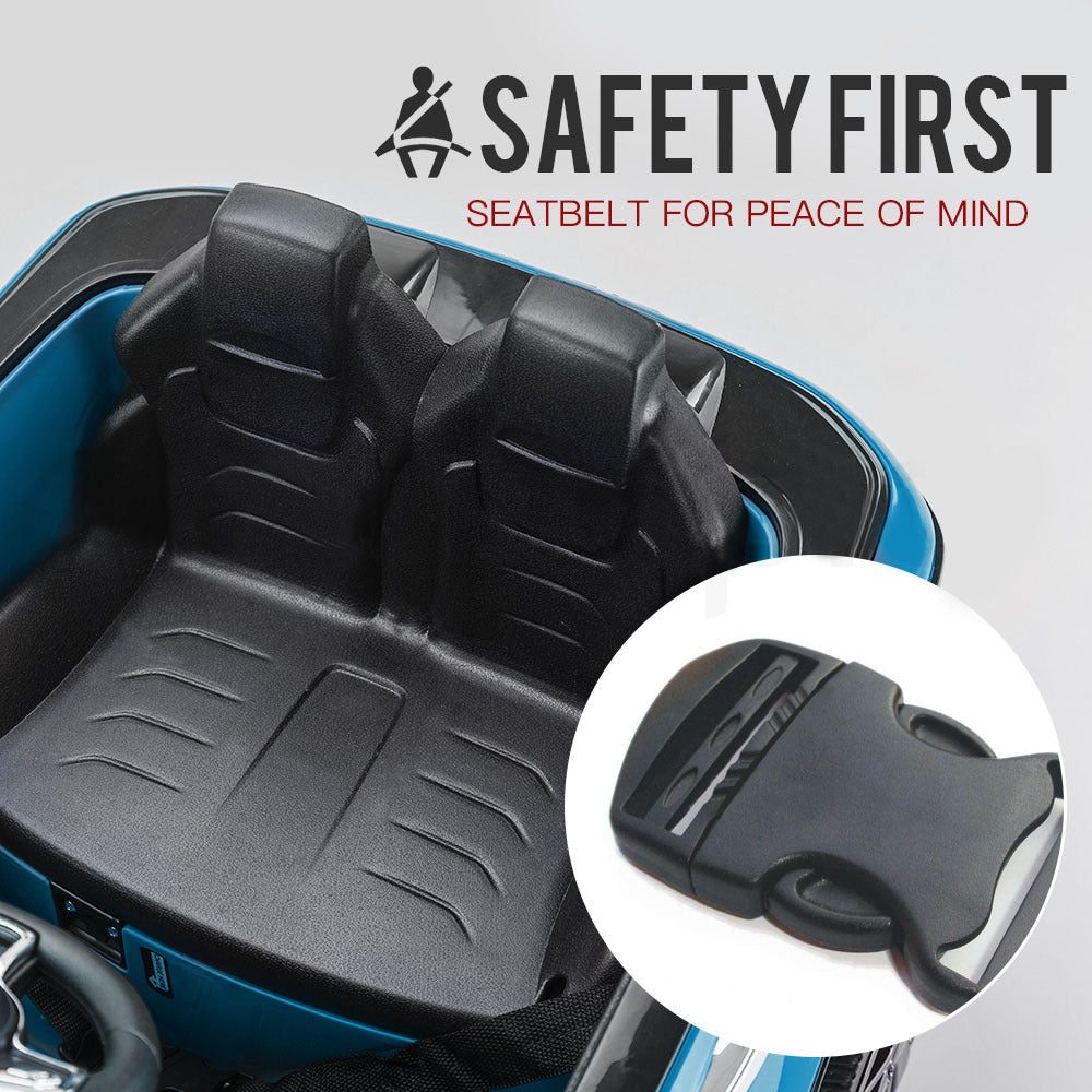 ROVO KIDS Ride-On Car Electric Battery Childrens Toy Powered w/ Remote 12V Blue - Cosy Abode