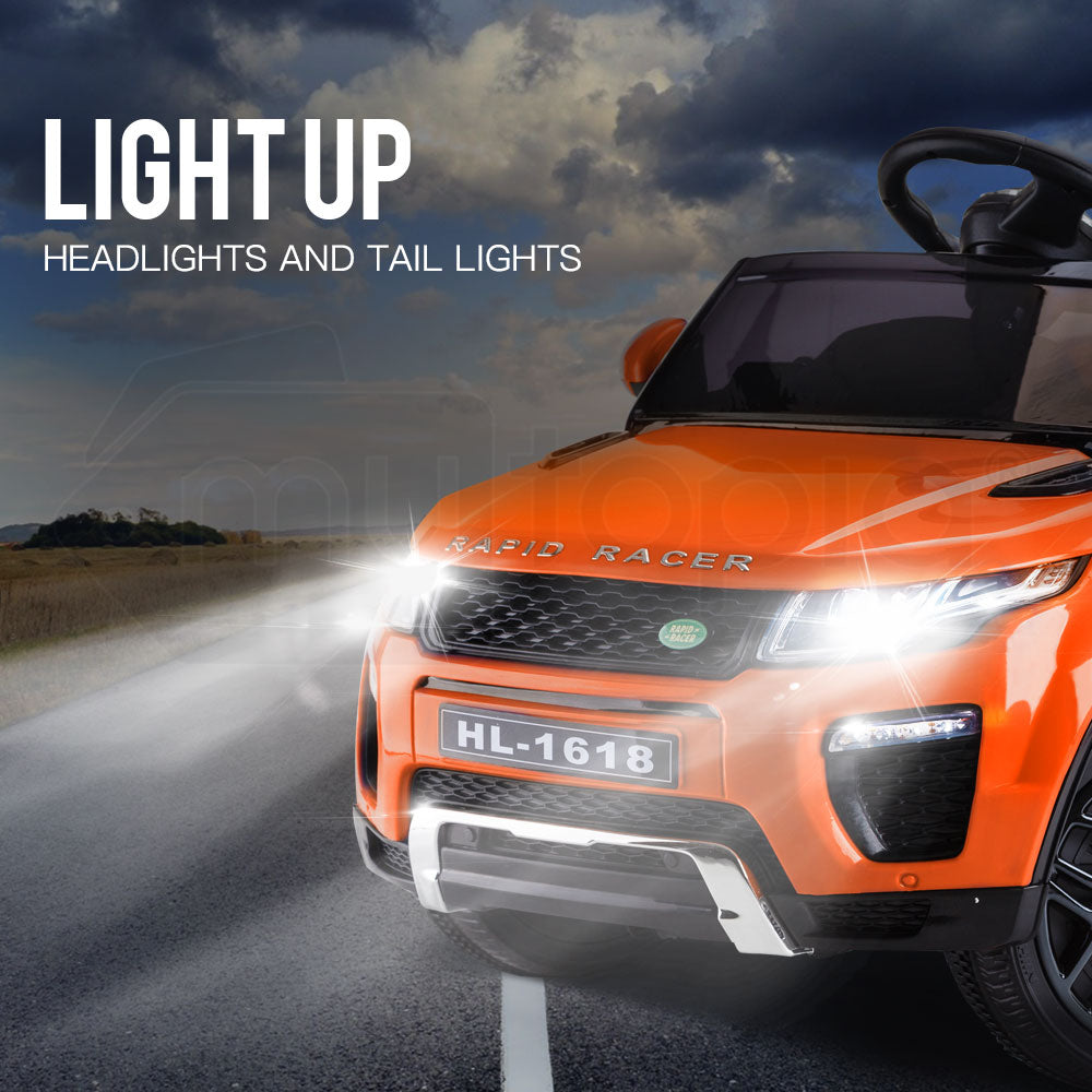 ROVO KIDS Ride-On Car Electric Battery Childrens Toy Powered Remote 12V Orange - Cosy Abode