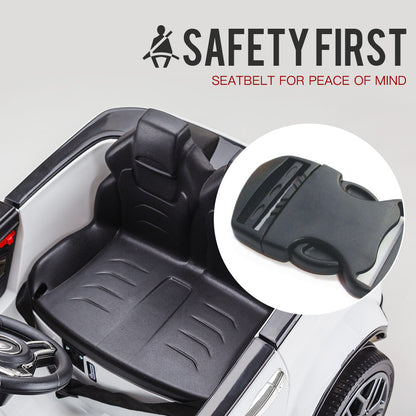 ROVO KIDS Ride-On Car Children Electric Toy w/ Remote Control White 12V - Cosy Abode