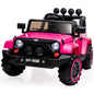 ROVO KIDS Electric Ride On Car 12V 4WD Jeep Inspired Girls Toy Battery Girls - Cosy Abode
