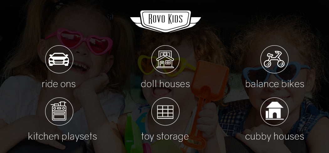 ROVO KIDS Jeep Inspired Ride-On Car Children Electric Toy 4WD 12V White - Cosy Abode