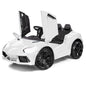ROVO KIDS Ride-On Car LAMBORGHINI Inspired Electric Toy Battery Remote White - Cosy Abode