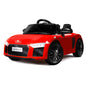 Rovo Kids Kids Ride-On Car Licensed AUDI R8 SPYDER Battery Electric Toy Remote 12V Red - Cosy Abode