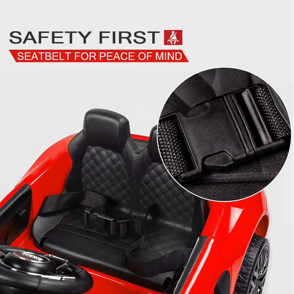 Rovo Kids Kids Ride-On Car Licensed AUDI R8 SPYDER Battery Electric Toy Remote 12V Red - Cosy Abode