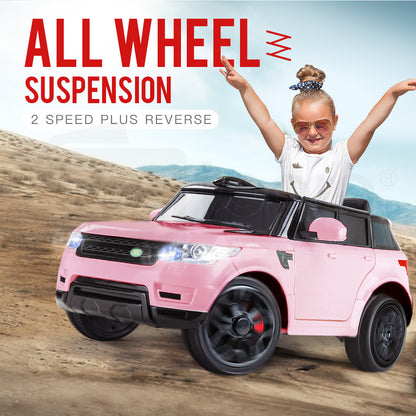 ROVO KIDS Ride-On Car Electric Battery Childrens Toy Powered w/ Remote 12V Pink - Cosy Abode