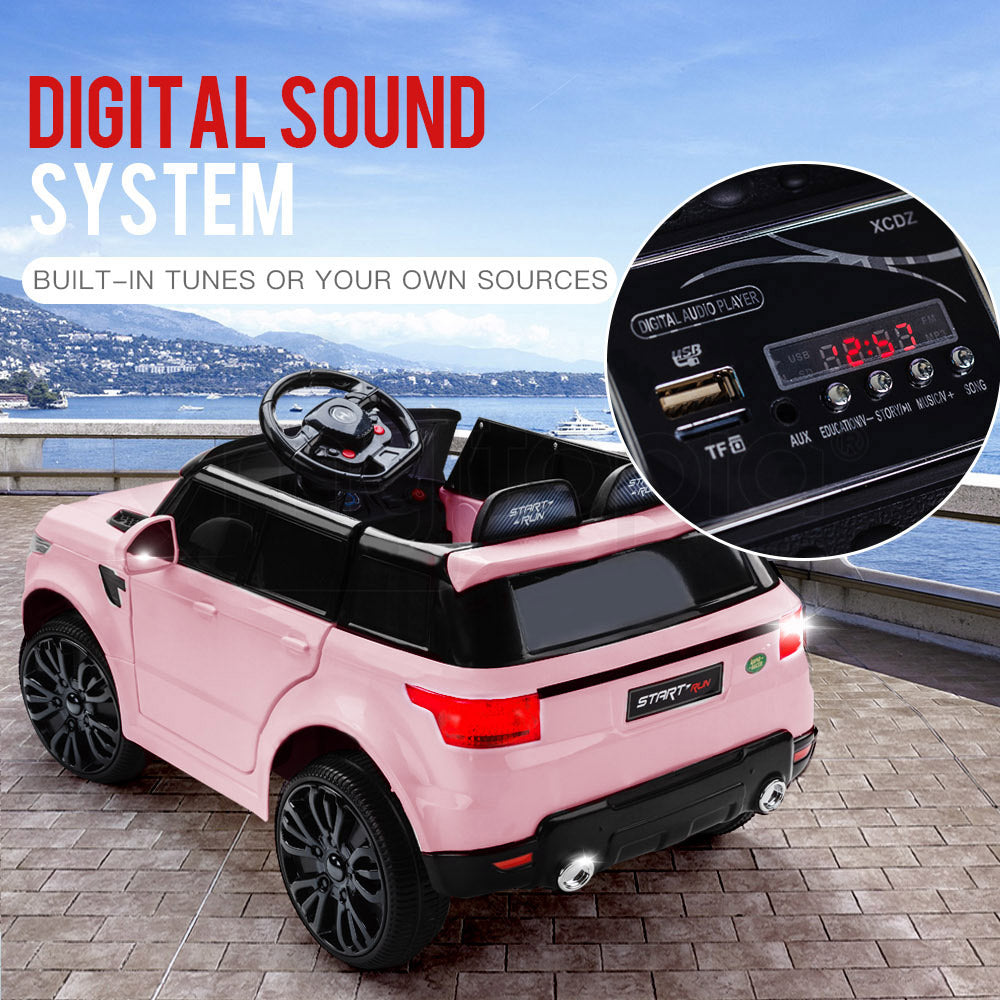 ROVO KIDS Ride-On Car Electric Battery Childrens Toy Powered w/ Remote 12V Pink - Cosy Abode
