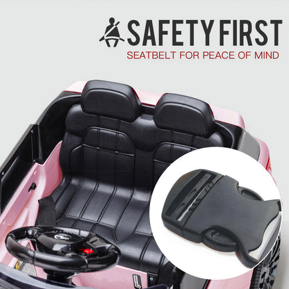 ROVO KIDS Ride-On Car Electric Battery Childrens Toy Powered w/ Remote 12V Pink - Cosy Abode