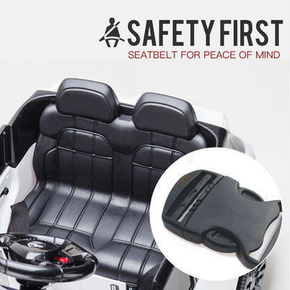 ROVO KIDS Ride-On Car Electric Battery Childrens Toy Powered w/ Remote 12V White - Cosy Abode