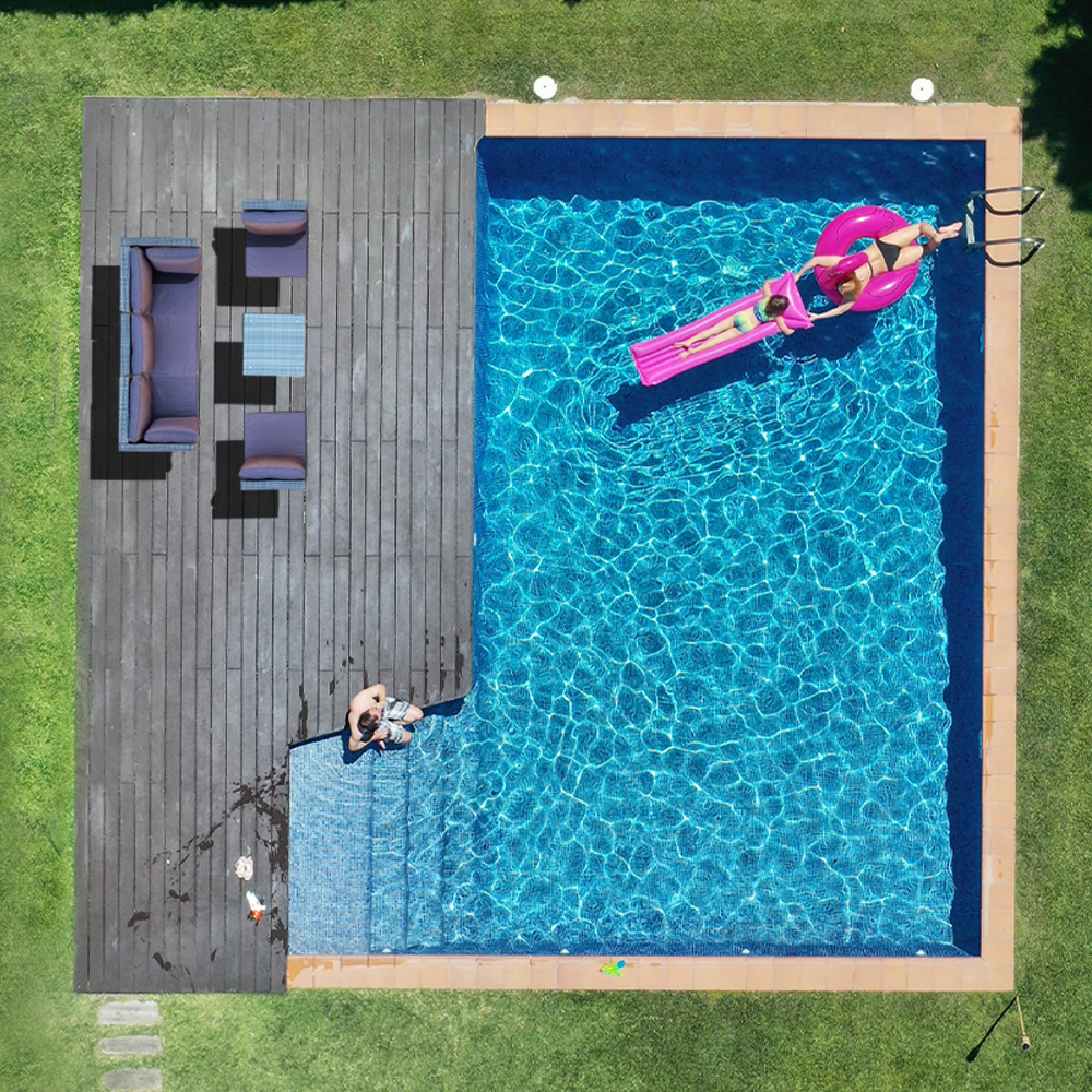 LONDON RATTAN 5 Seater Modular Outdoor Lounge Setting with Coffee Table - Grey - Cosy Abode