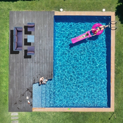 LONDON RATTAN 5 Seater Modular Outdoor Lounge Setting with Coffee Table - Grey - Cosy Abode