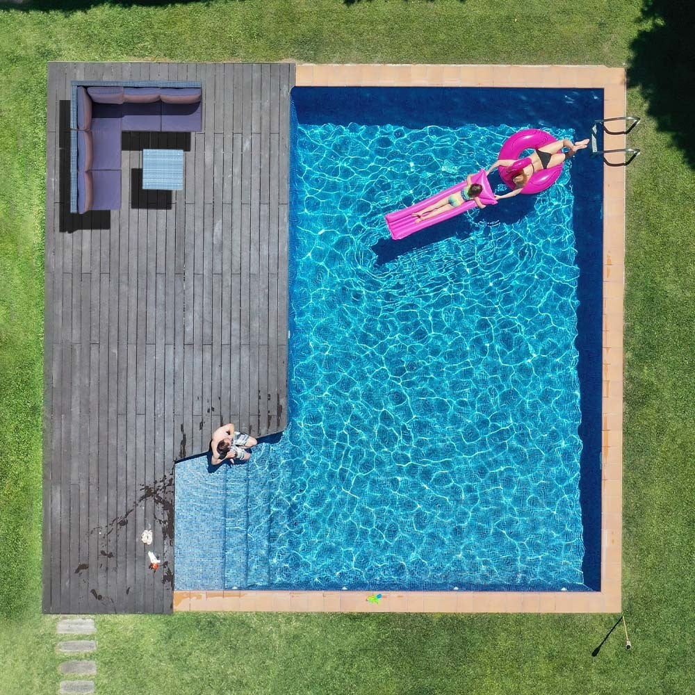 LONDON RATTAN 5 Seater Modular Outdoor Setting with Coffee Table - Grey - Cosy Abode