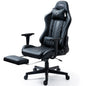 OVERDRIVE Apex Series Reclining Gaming Ergonomic Office Chair with Footrest, Black - Cosy Abode
