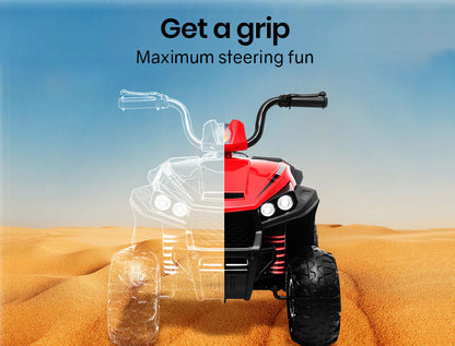 ROVO KIDS Electric Ride On ATV Quad Bike Battery Powered, Red and Black - Cosy Abode