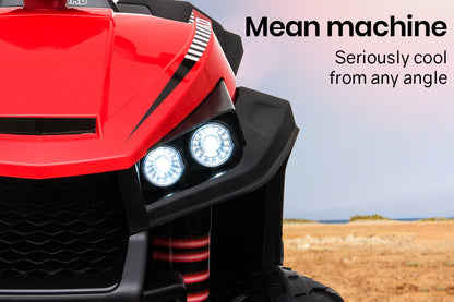 ROVO KIDS Electric Ride On ATV Quad Bike Battery Powered, Red and Black - Cosy Abode