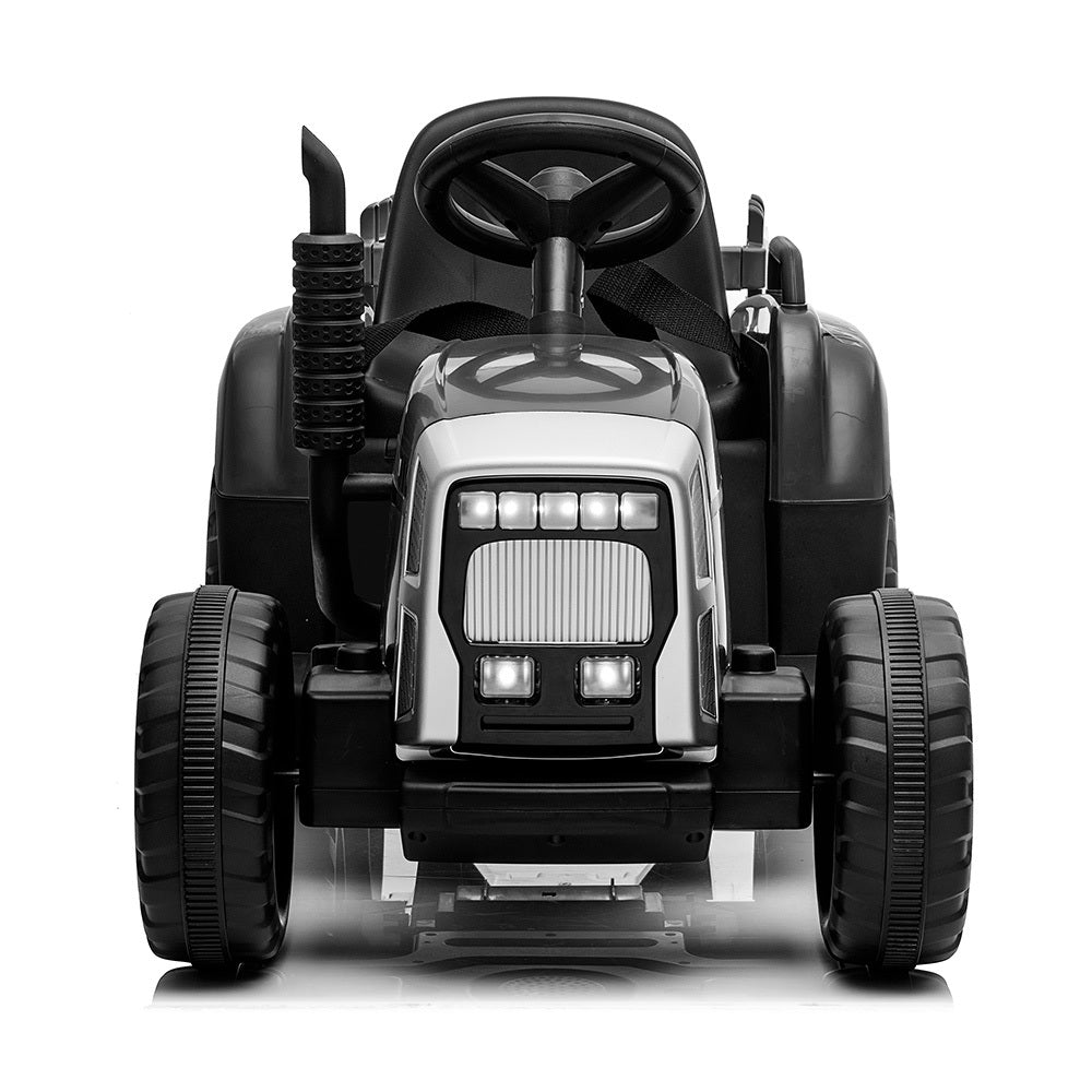 ROVO KIDS Electric Battery Operated Ride On Tractor Toy, Remote Control, Black - Cosy Abode