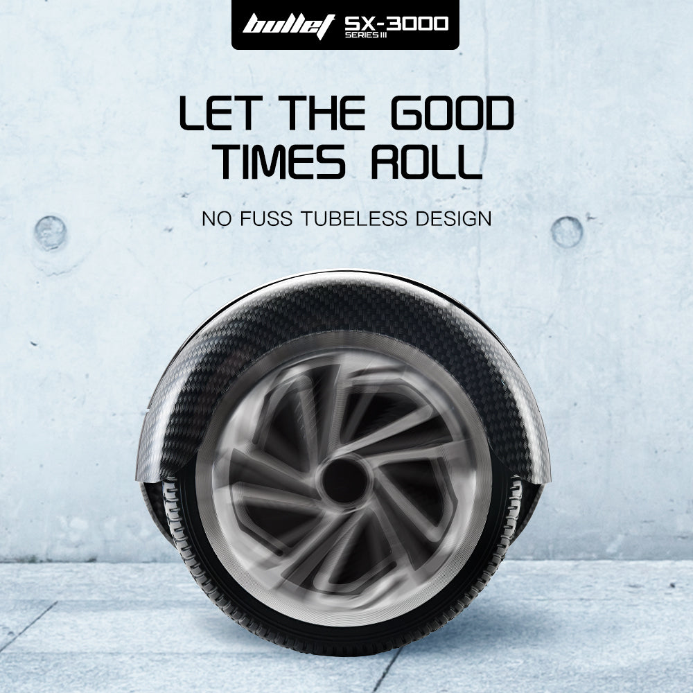 BULLET Hoverboard Electric Scooter 6.5 Inch Wheels Self Balancing Gen III Carbon Fiber Style - Cosy Abode