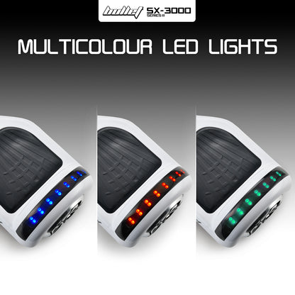 BULLET Hoverboard Electric Scooter 6.5 Inch Wheels Self Balancing Gen III White Free Carry Bag - Cosy Abode