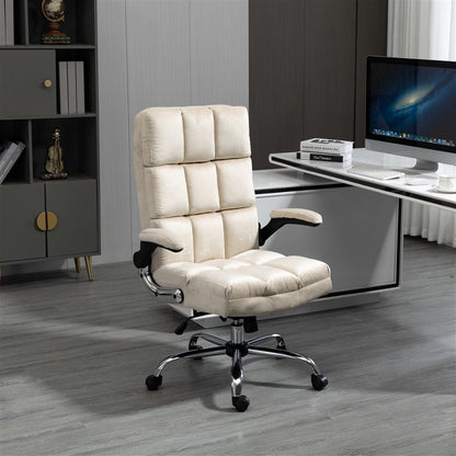 Velvet Home Ergonomic Swivel Adjustable Tilt Angle and Flip-up Arms Office Chair - Cosy Abode