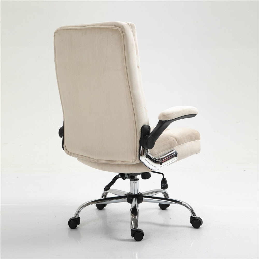 Velvet Home Ergonomic Swivel Adjustable Tilt Angle and Flip-up Arms Office Chair - Cosy Abode