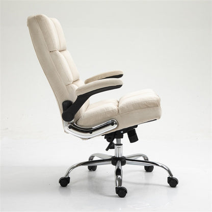 Velvet Home Ergonomic Swivel Adjustable Tilt Angle and Flip-up Arms Office Chair - Cosy Abode