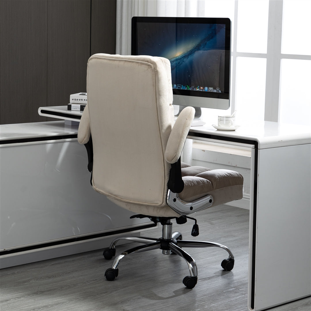 Velvet Home Ergonomic Swivel Adjustable Tilt Angle and Flip-up Arms Office Chair - Cosy Abode