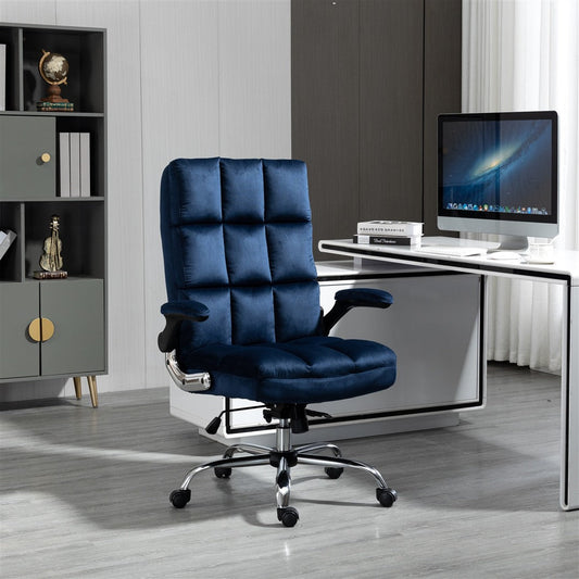 Velvet Home Ergonomic Swivel Adjustable Tilt Angle and Flip-up Arms Office Chair - Cosy Abode
