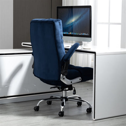 Velvet Home Ergonomic Swivel Adjustable Tilt Angle and Flip-up Arms Office Chair - Cosy Abode