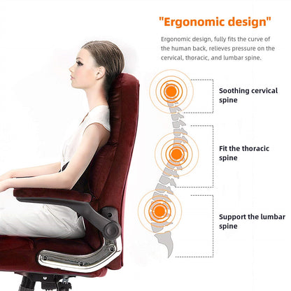 Velvet Home Ergonomic Swivel Adjustable Tilt Angle and Flip-up Arms Office Chair - Cosy Abode