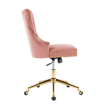 Velvet Home Office Chair- Grey - Cosy Abode