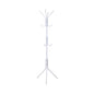 EKKIO 12 Hook Metal Coat Rack Stand with 3-Tier Hat Hanger (White) - Cosy Abode