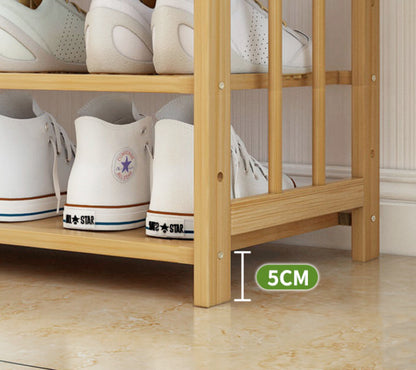 Ekkio 10-Tiers Bamboo Shoe Rack - Cosy Abode