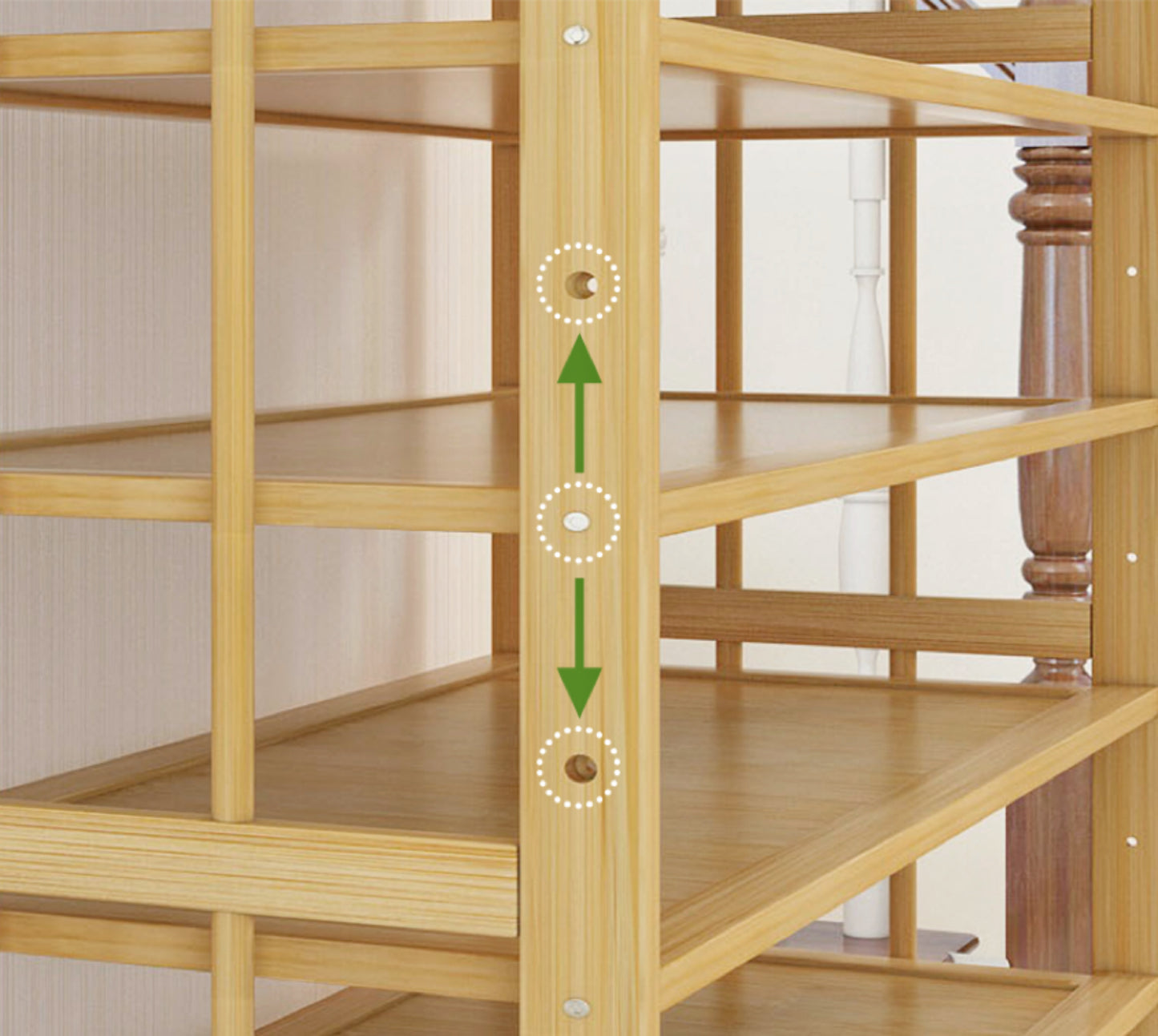 Ekkio 10-Tiers Bamboo Shoe Rack - Cosy Abode