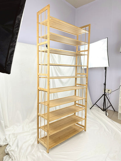 Ekkio 10-Tiers Bamboo Shoe Rack - Cosy Abode