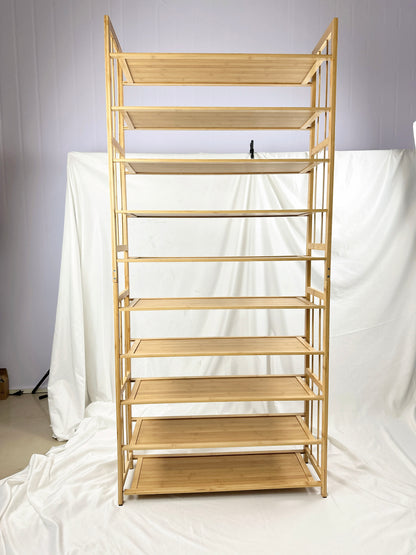 Ekkio 10-Tiers Bamboo Shoe Rack - Cosy Abode