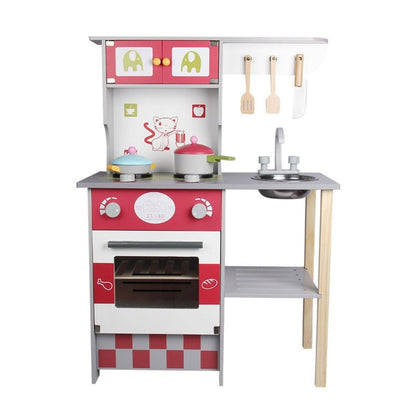 EKKIO Wooden Kitchen Playset for Kids (European Style Kitchen Set) - Cosy Abode