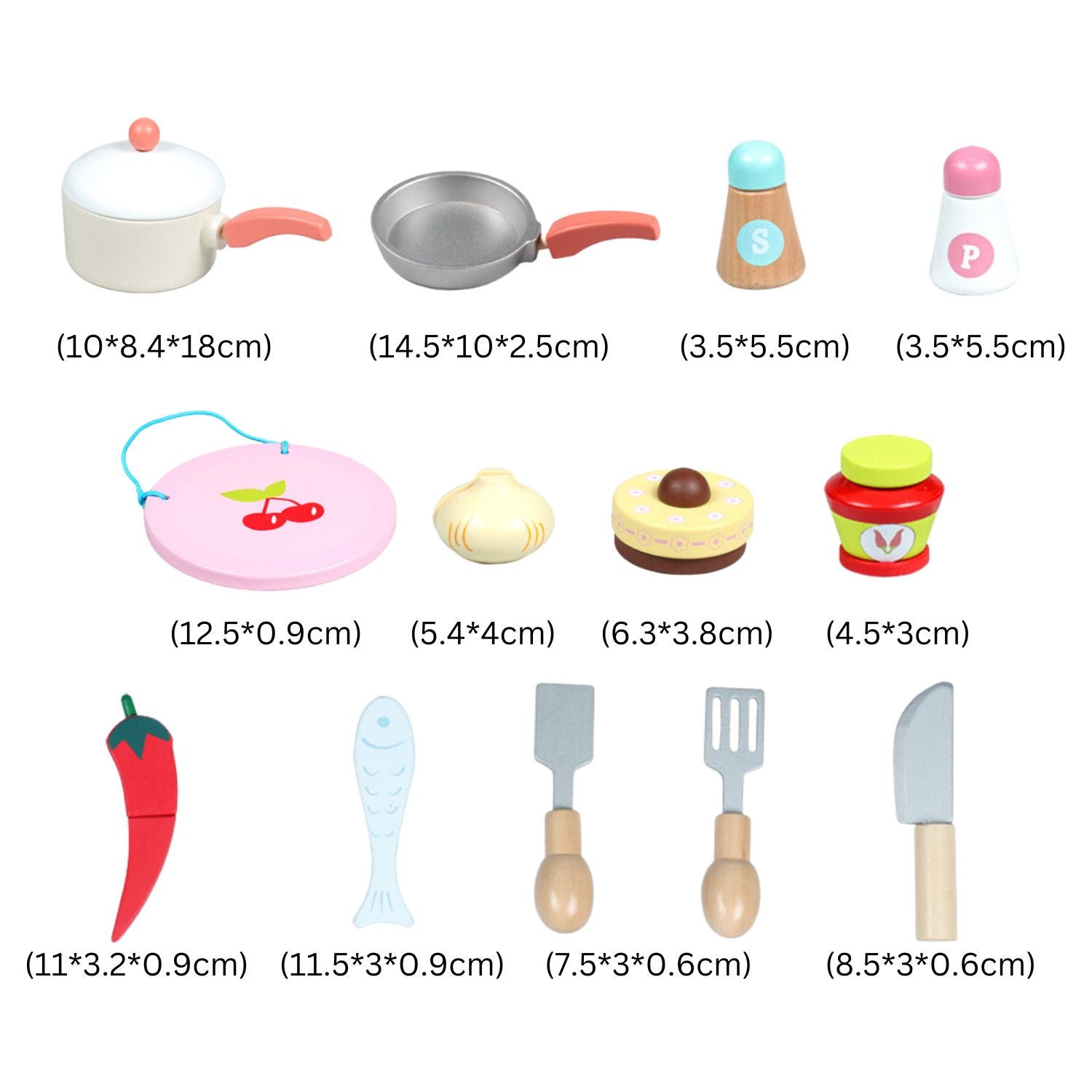 EKKIO Wooden Kitchen Playset for Kids (Japanese Style Kitchen Set, Silver) - Cosy Abode