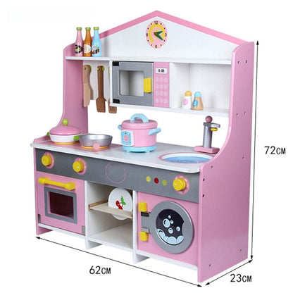 EKKIO Wooden Kitchen Playset for Kids (Japanese Style Kitchen Set, Violet) - Cosy Abode