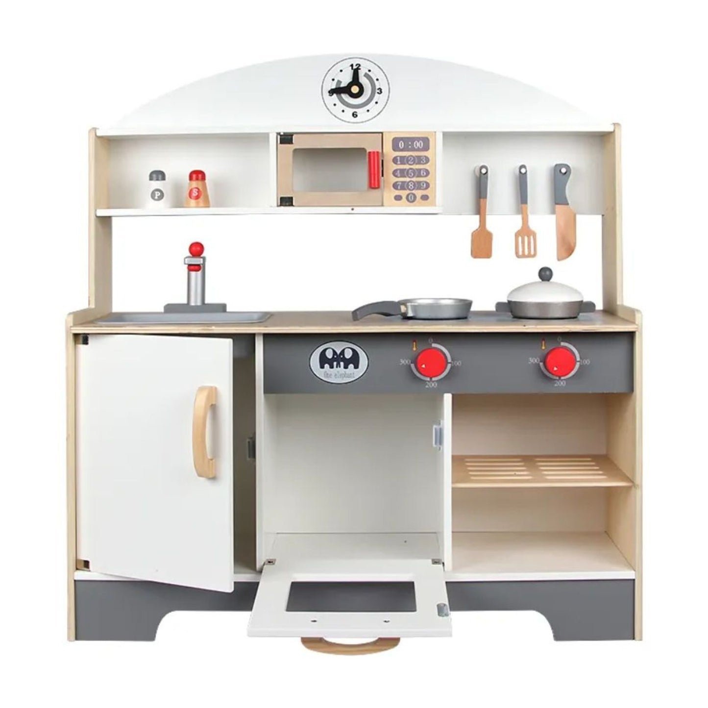 EKKIO Wooden Kitchen Playset for Kids (Minimalist) - Cosy Abode