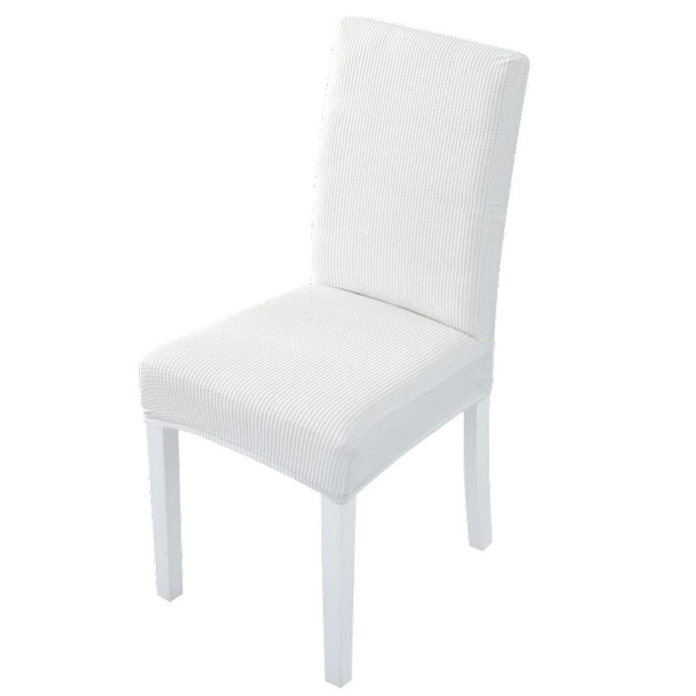 GOMINIMO 6pcs Dining Chair Slipcovers/ Protective Covers (White) - Cosy Abode