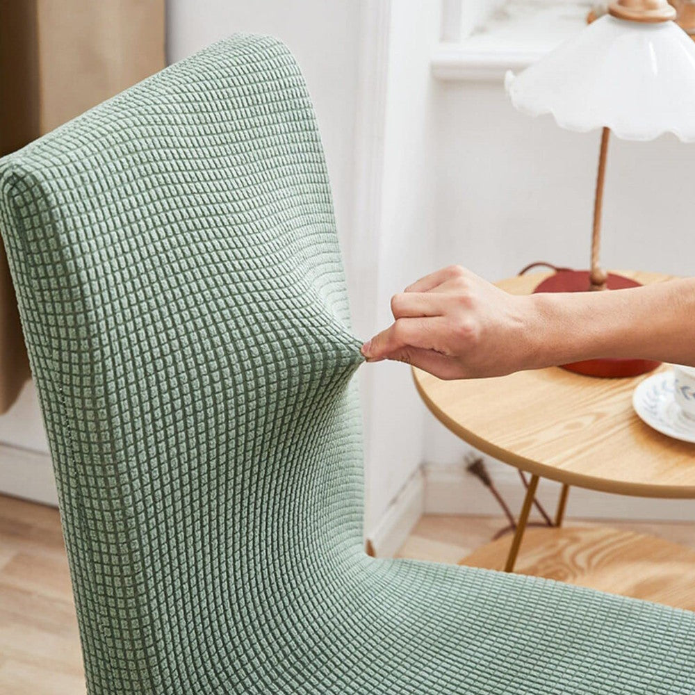 GOMINIMO 6pcs Dining Chair Slipcovers/ Protective Covers (Pea Green) - Cosy Abode