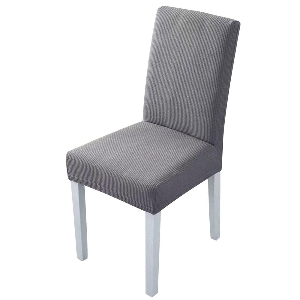 GOMINIMO 6pcs Dining Chair Slipcovers/ Protective Covers (Silver Grey) - Cosy Abode