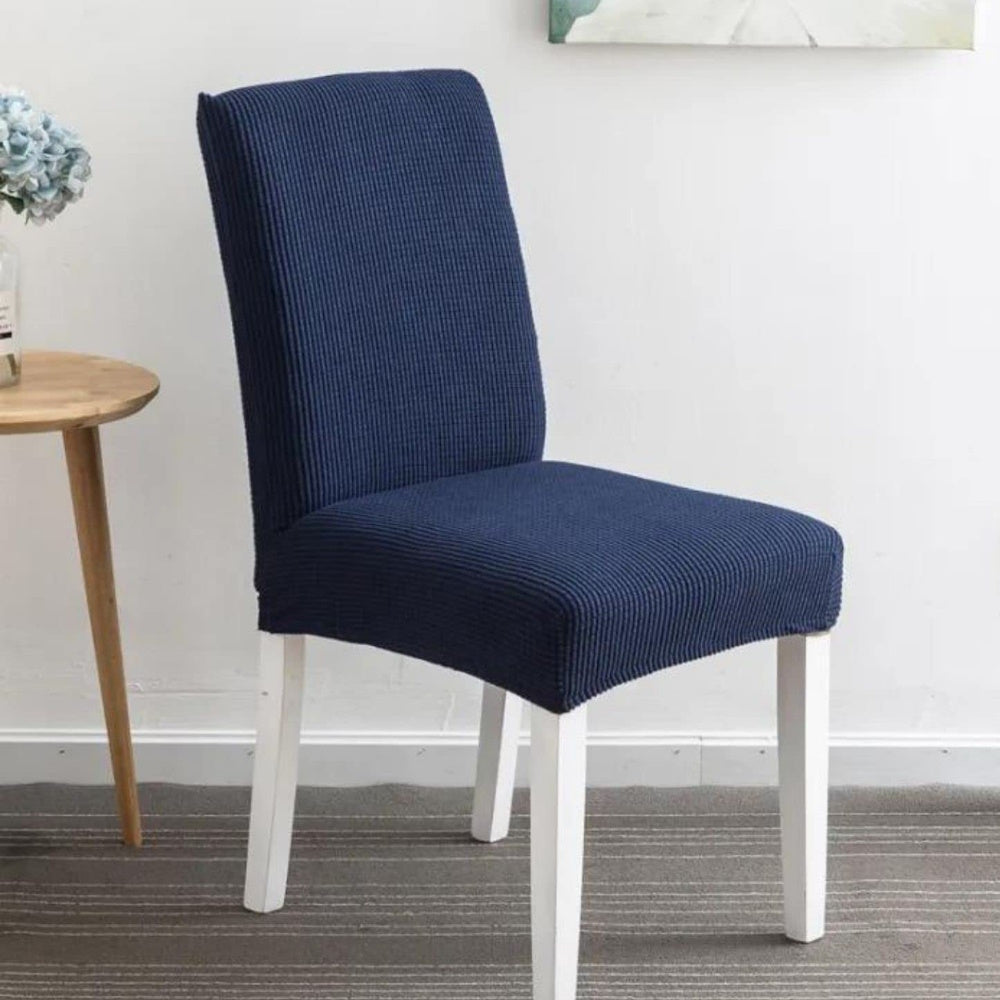 GOMINIMO 6pcs Dining Chair Slipcovers/ Protective Covers (Navy Blue) - Cosy Abode