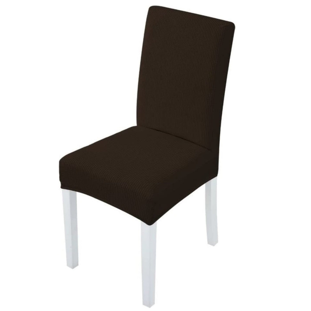 GOMINIMO 6pcs Dining Chair Slipcovers/ Protective Covers (Dark Brown) - Cosy Abode