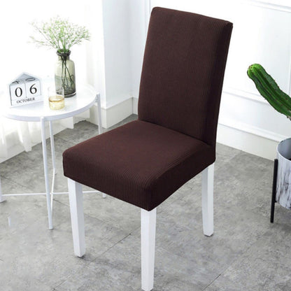 GOMINIMO 6pcs Dining Chair Slipcovers/ Protective Covers (Dark Brown) - Cosy Abode