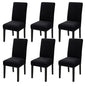 GOMINIMO 6pcs Dining Chair Slipcovers/ Protective Covers (Black) - Cosy Abode