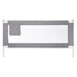GOMINIMO 180cm x 90cm Kids Bed Safety Rail - Height Adjustable & Foldable Grey - Cosy Abode