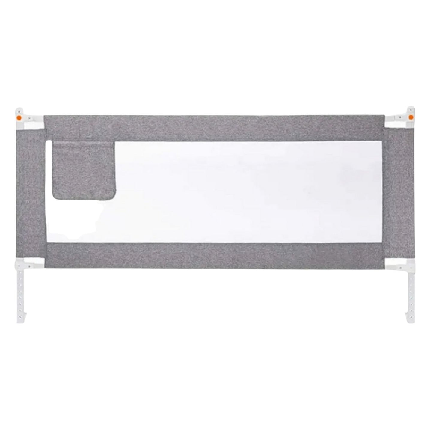 GOMINIMO 150cm x 90cm Kids Bed Safety Rail - Height Adjustable & Foldable Grey - Cosy Abode