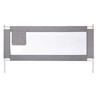 GOMINIMO 150cm x 90cm Kids Bed Safety Rail - Height Adjustable & Foldable Grey - Cosy Abode